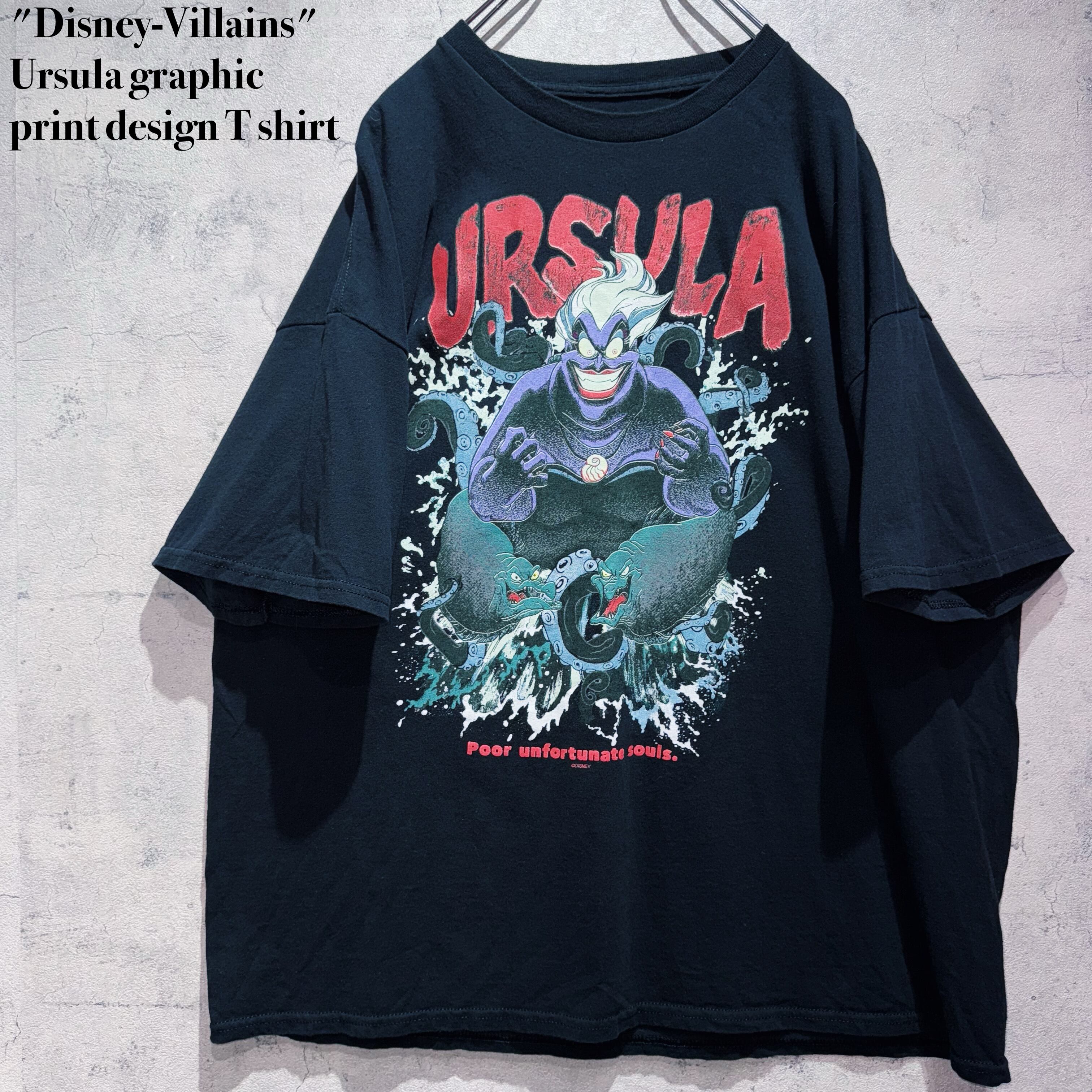 "Disney-Villains"Ursula graphic print design T shirt