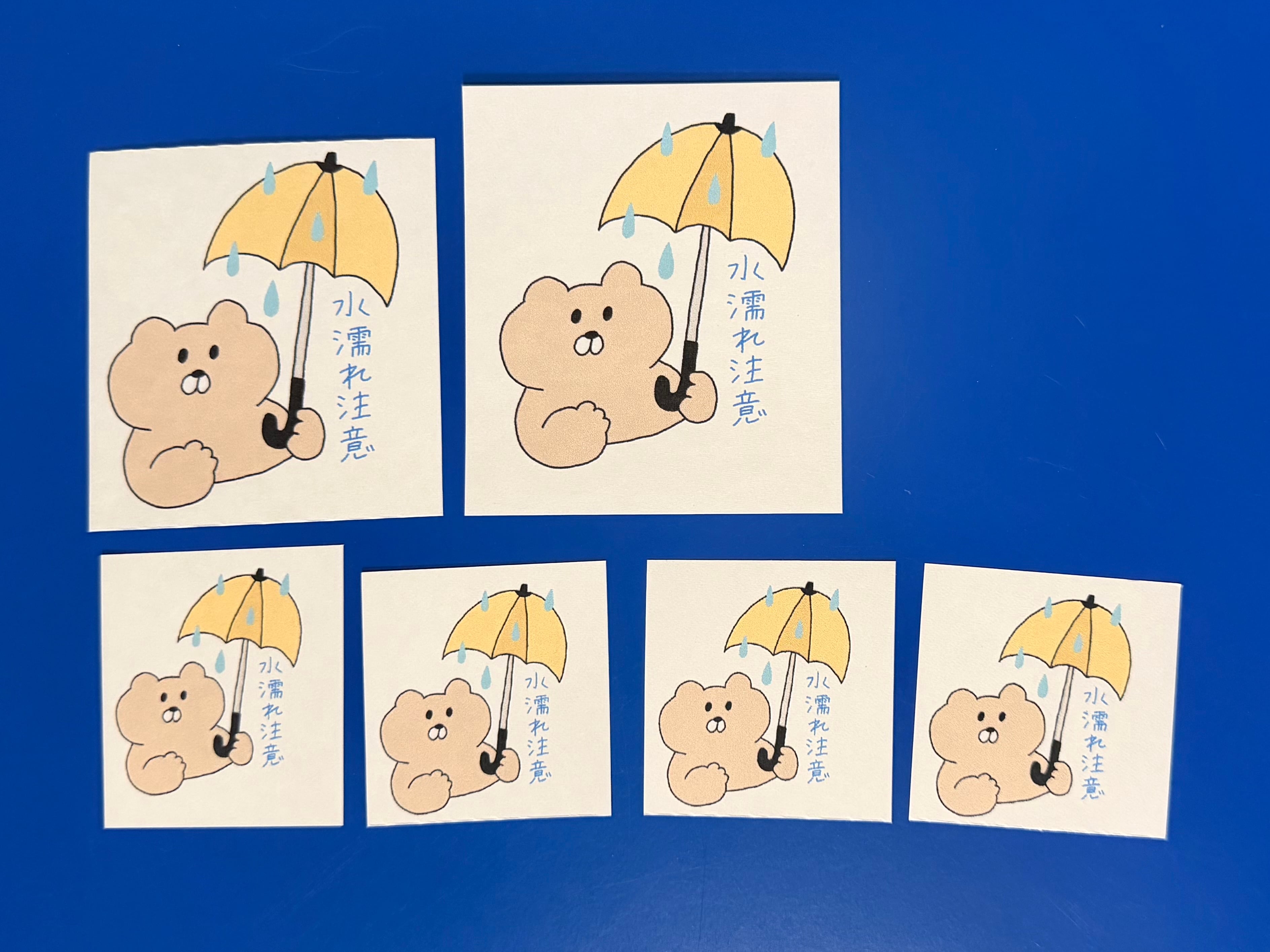 BBくまの注意事項シールセット