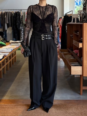【26SS】PRANK PROJECT プランクプロジェクト / ダブルベルト スラックス / Double Belt Slacks