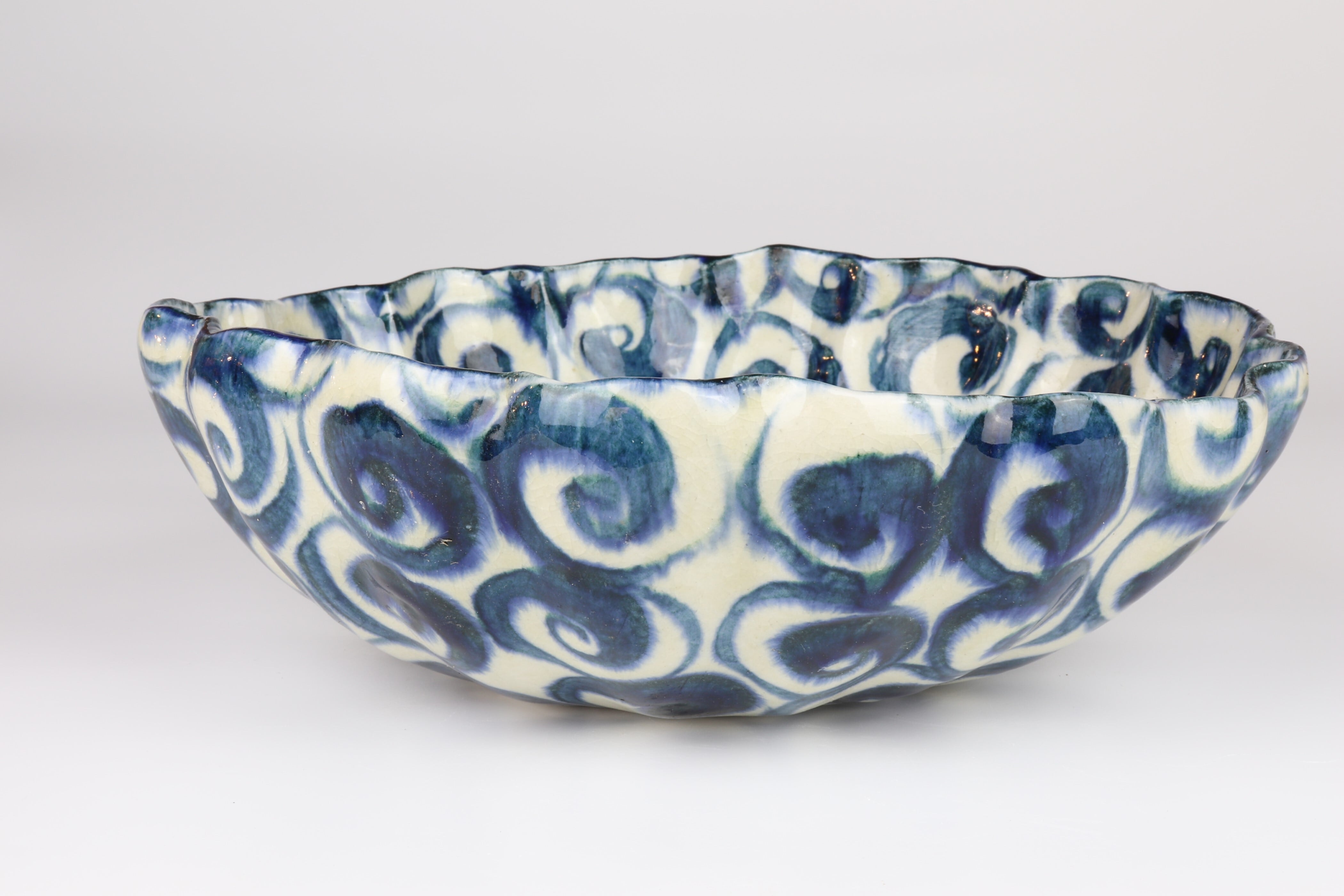 安南 菊型盛鉢 大 渦【B級品 特価】