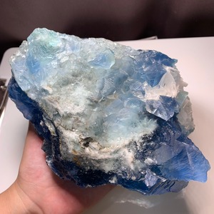 オーナー秘蔵プレミアム！真のディープブルーフローライト原石クラスター
