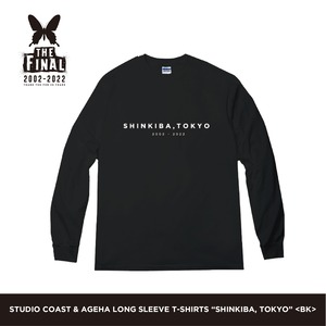 STUDIO COAST × ageHa コラボ Tシャツ - SHINKIBA, TOKYO  / BK -　＜送料込＞