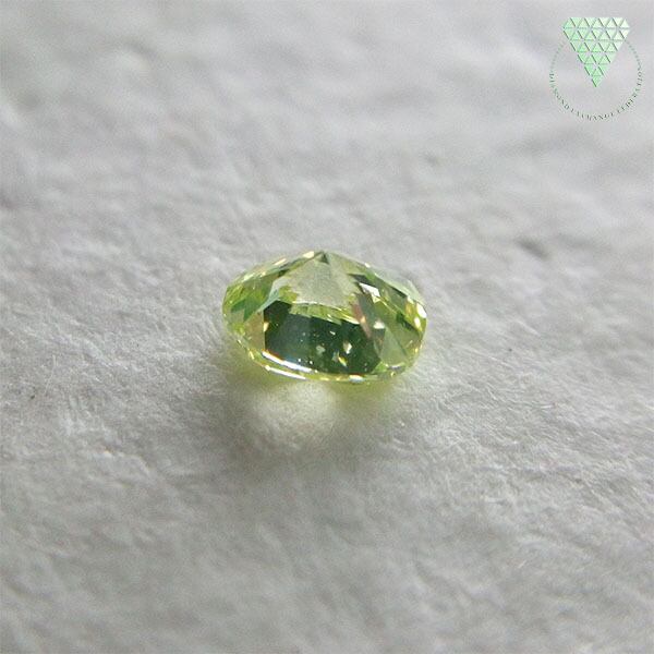 0.102 ct Fancy Yellow Green VS2 CGL 天然 イエローグリーン