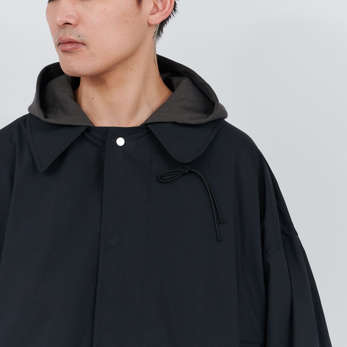 UNTRACE) HIGH COUNT TYPEWRITER STAIN COLLAR SHIRT JACKET | Pay ID