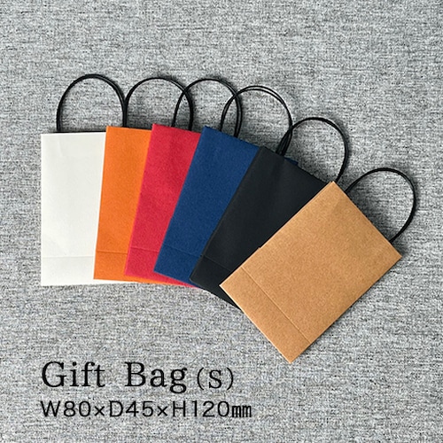 手提げ袋  S   ギフトバッグ  120×80×45㎜  １枚　日本製