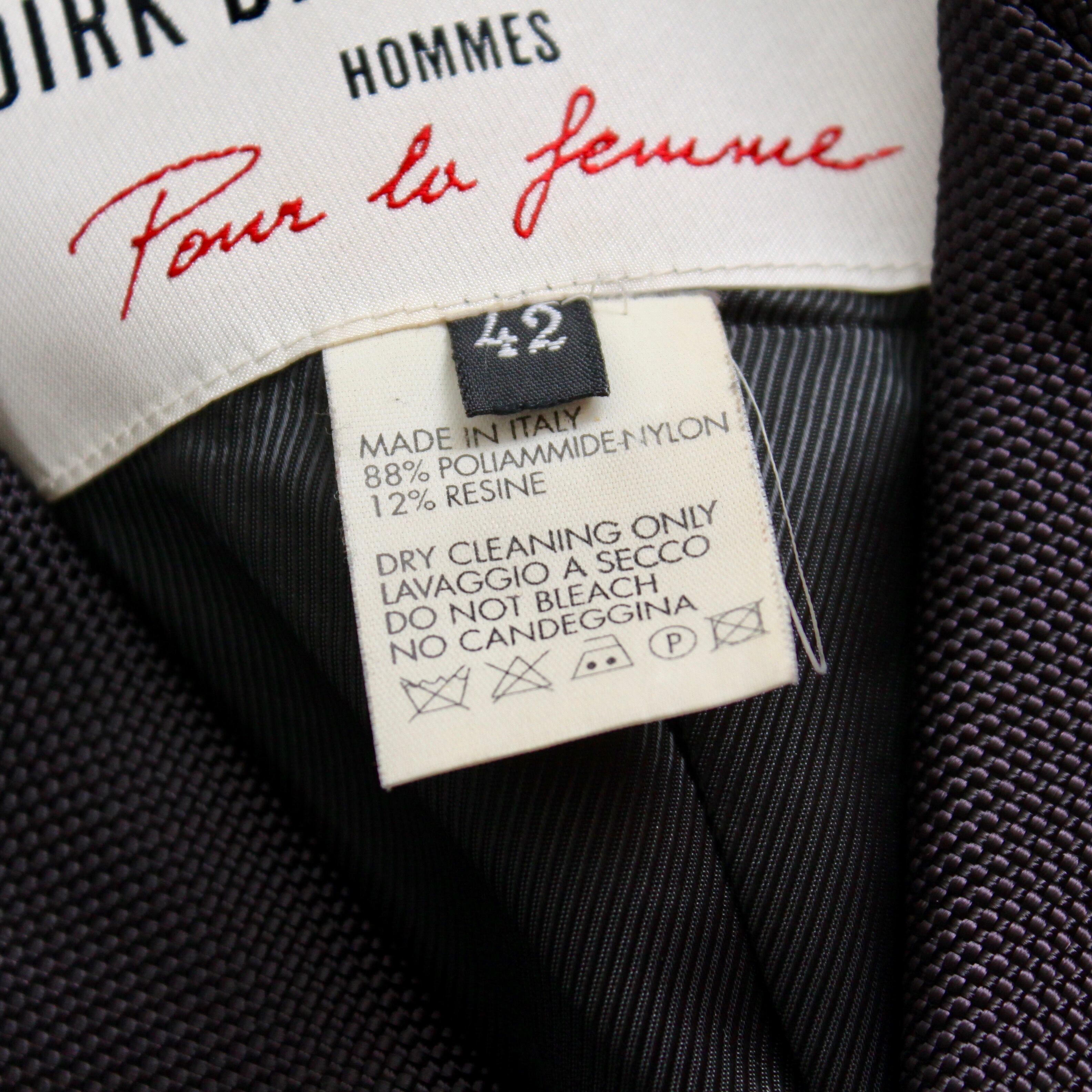 0750. DIRK BIKKEMBERGS HOMMES Nylon tailored jacket ダーク