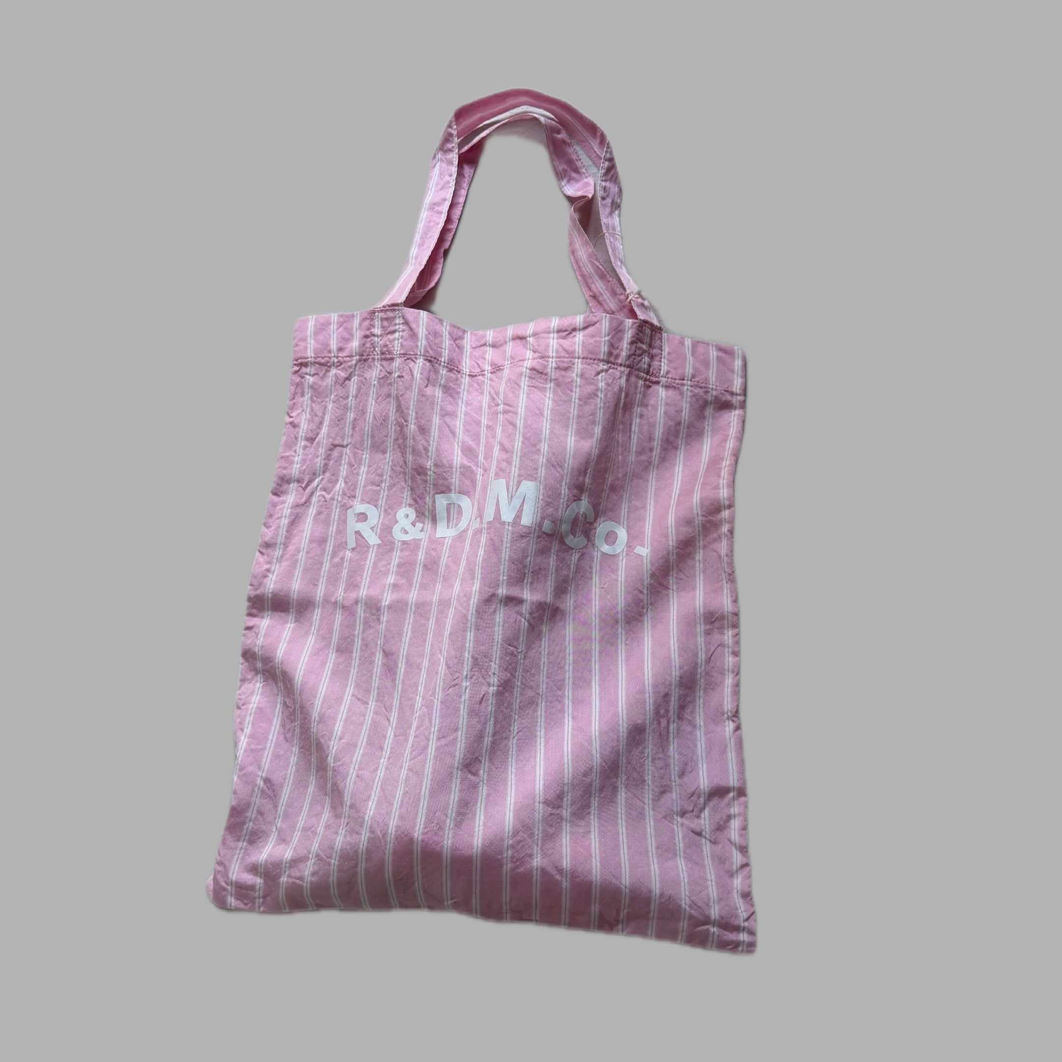 R&D.M.Co-/OLDMAN'S TAILOR オールドマンズテーラー STRIPE SILK TOTE