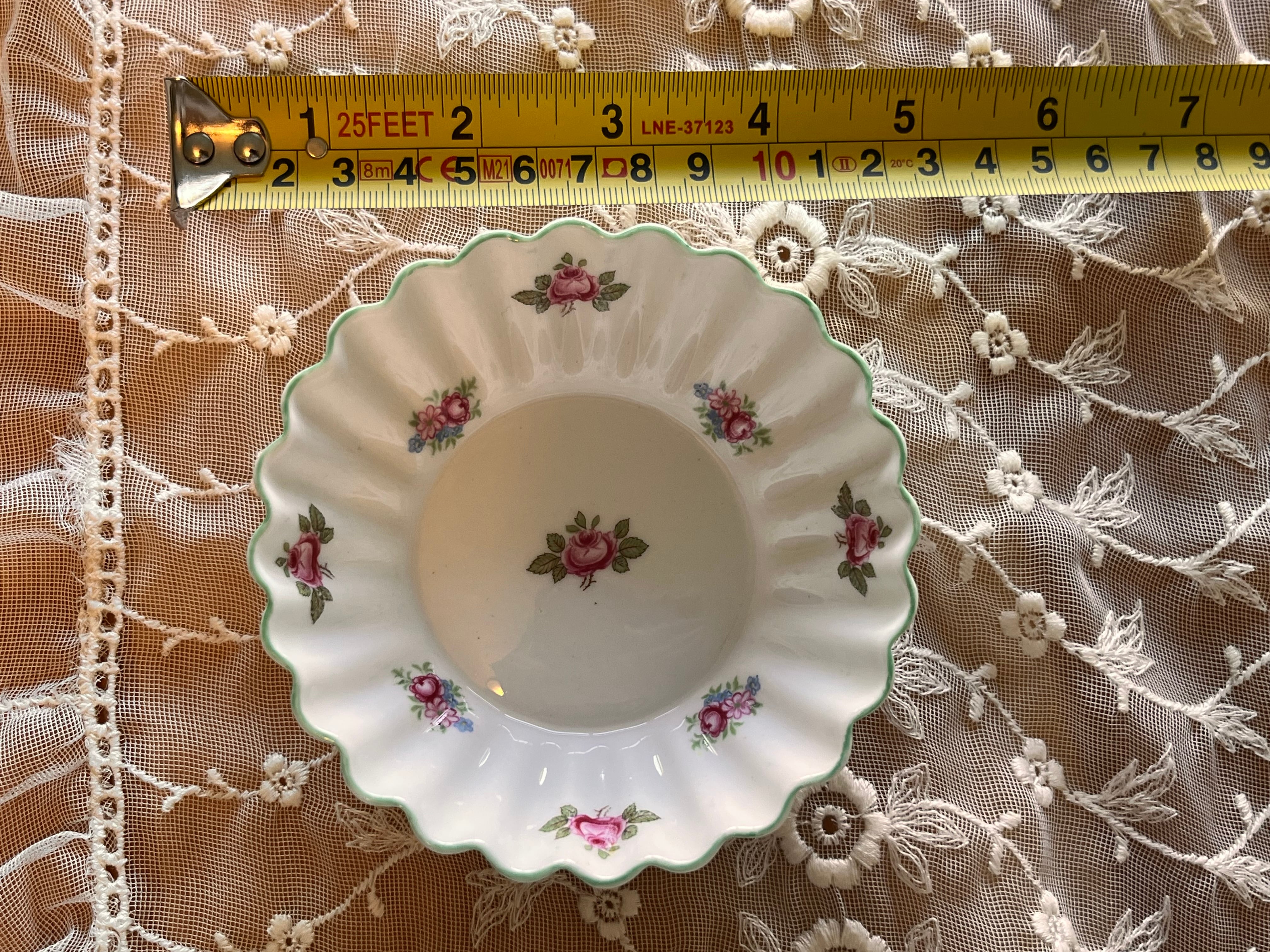 シェリー テニスセット＋小皿 デインティシェイプ ローズバッド