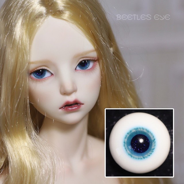 ドール用グラスアイ eye  アイスブルー H-48 14mm/16mmサイズ人形用 球体関節人形用/Dolly Planet