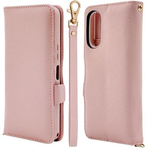 ラスタバナナ ケース カバー BASIO active3 KYG04 専用 手帳型 ハンドストラップ付き ライトピンク 8778BAA3BHSLPK 3134