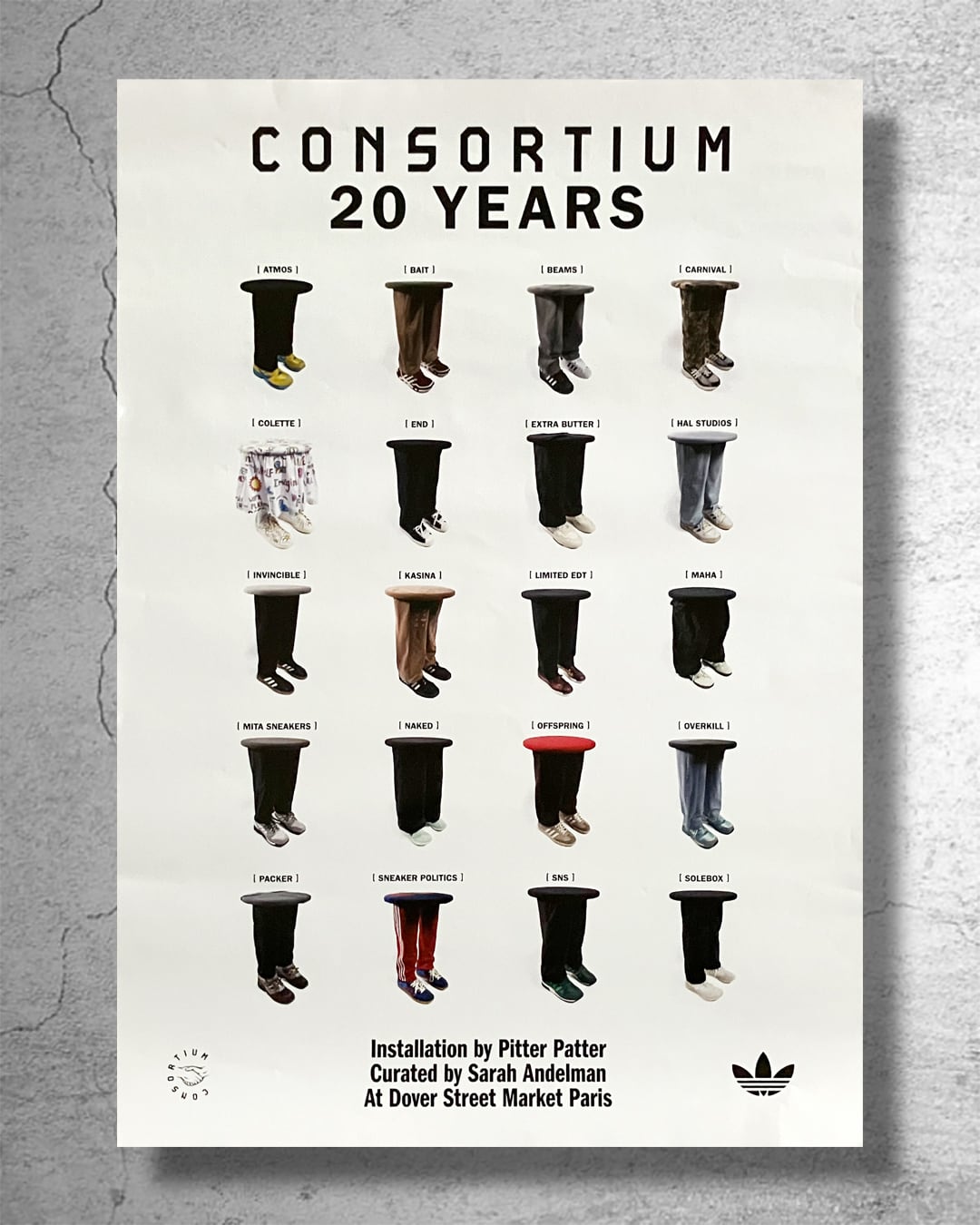 【希少】 『adidas アディダス』2025年フランス/Dover Street Marketでの展示告知ポスター