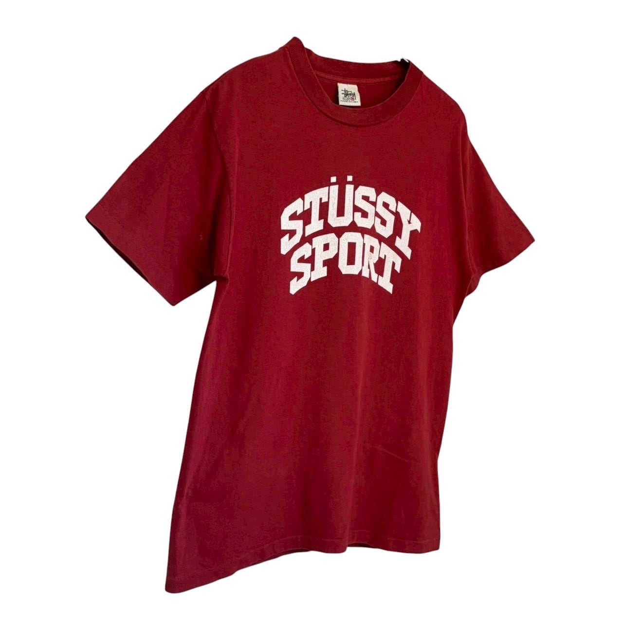 stussy ステューシー Tシャツ M センターロゴ プリント シングル
