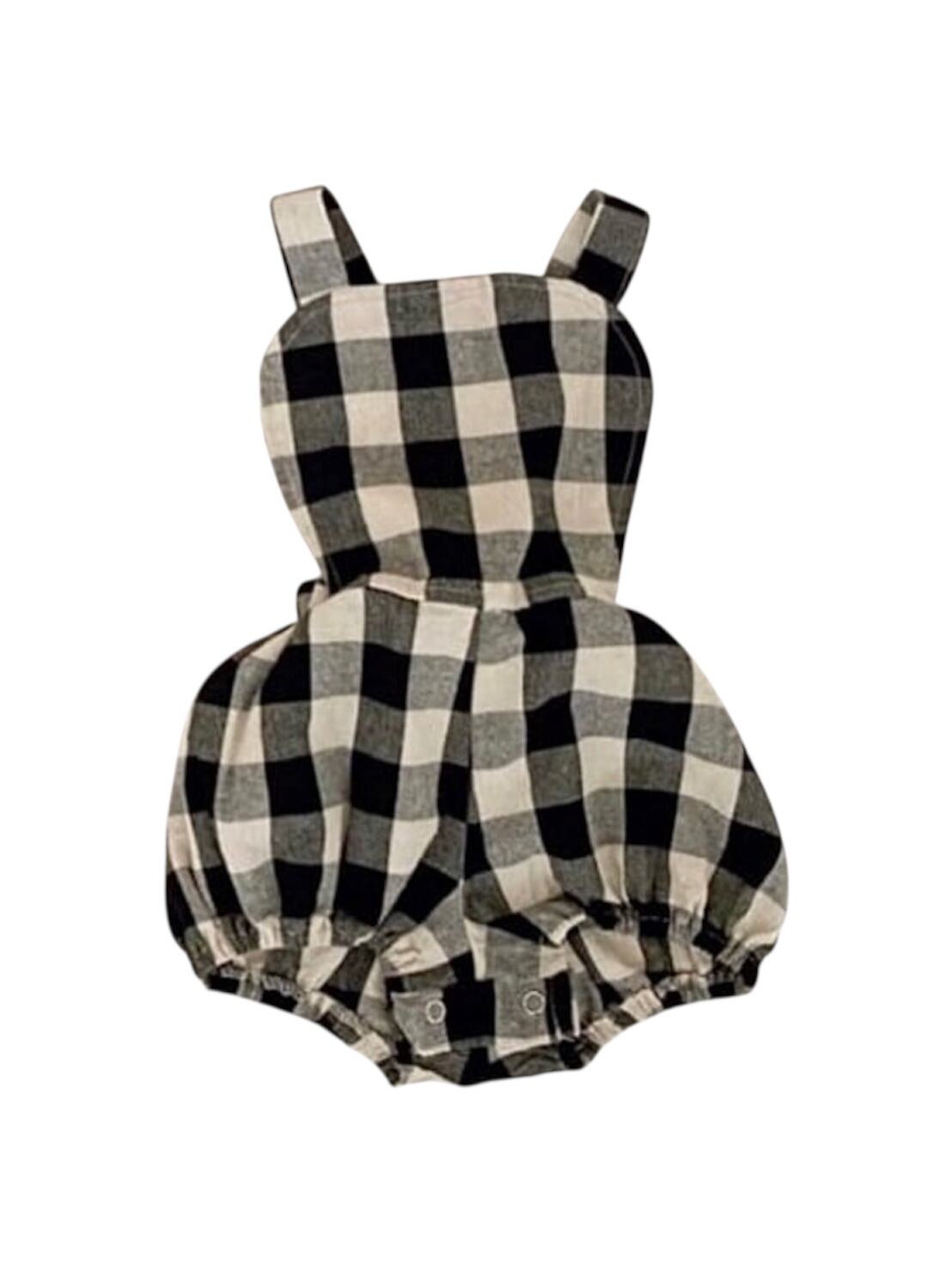 gingham check salopettes