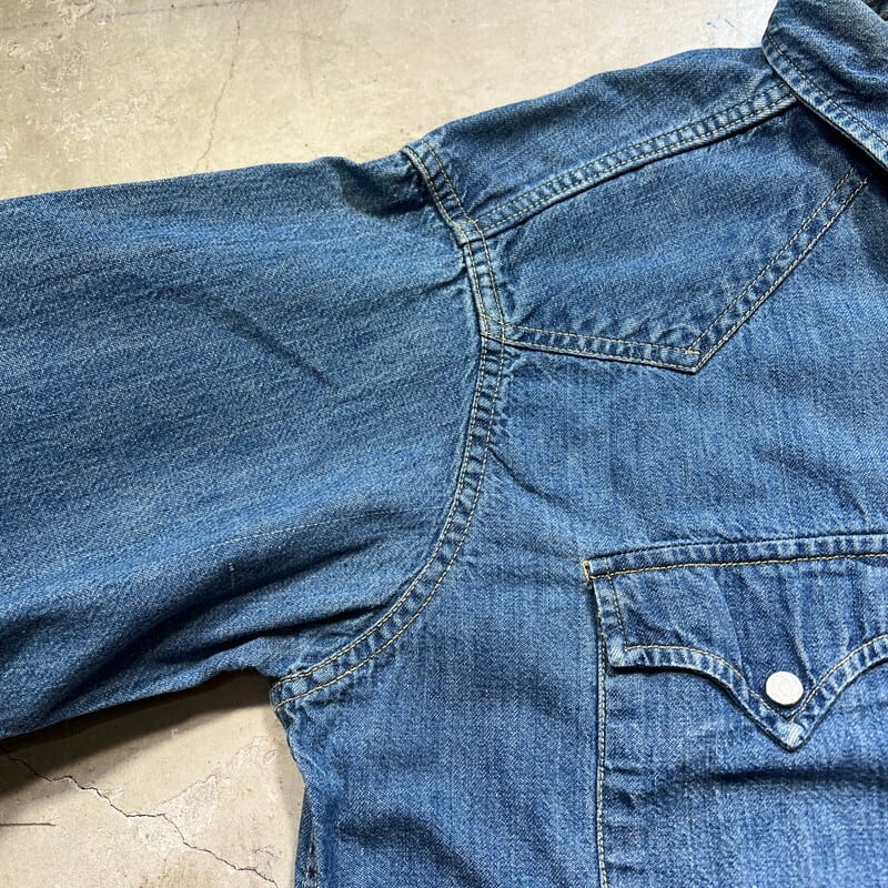 50's 60's LONGHORN ロングホーン デニムウェスタンシャツ グッド