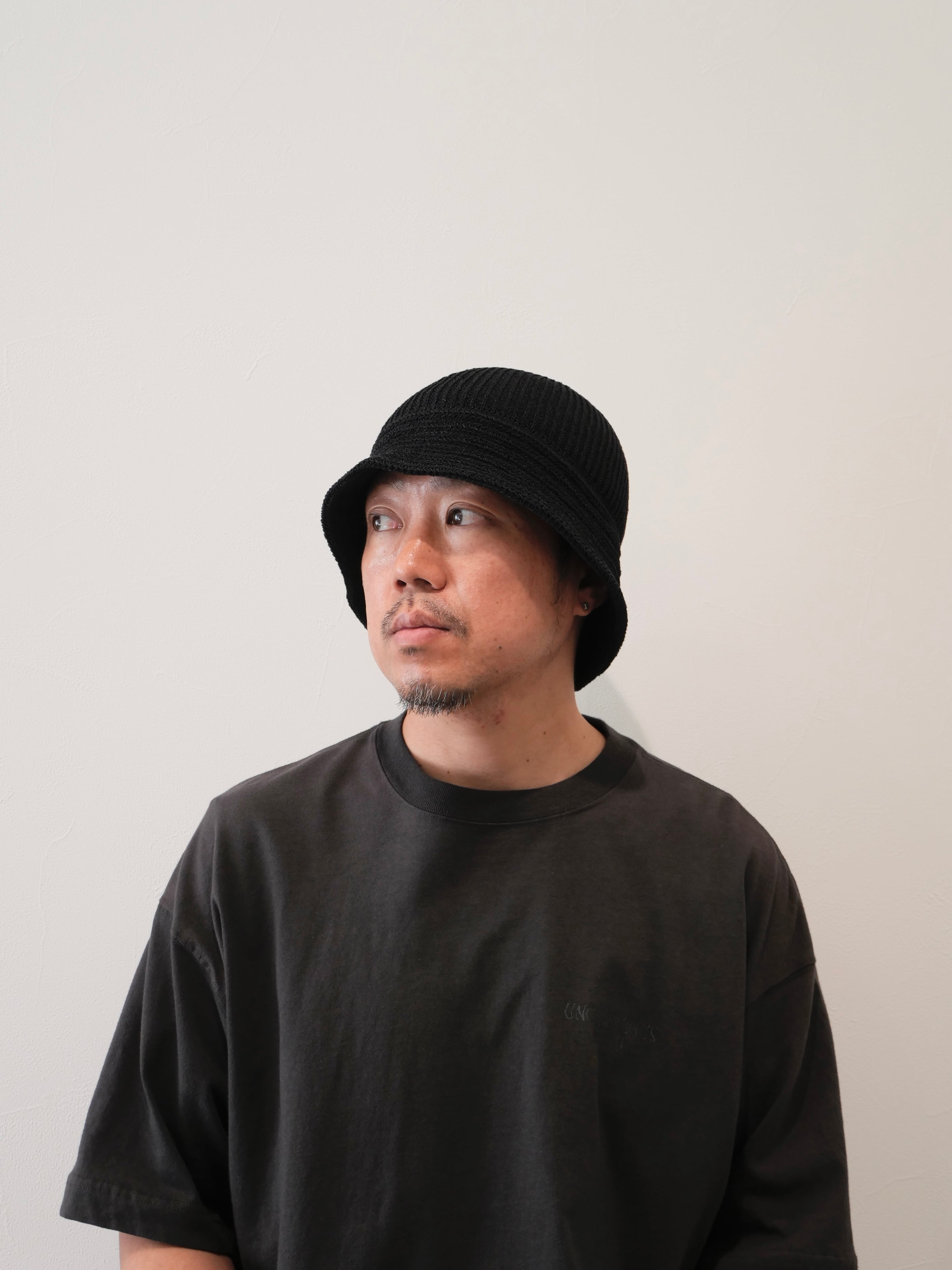 COMESANDGOES 和紙 ニットバルーンハット（BLACK） COMESANDGOES 和紙 BALLOON HAT (Black) | CONSTRUCT1