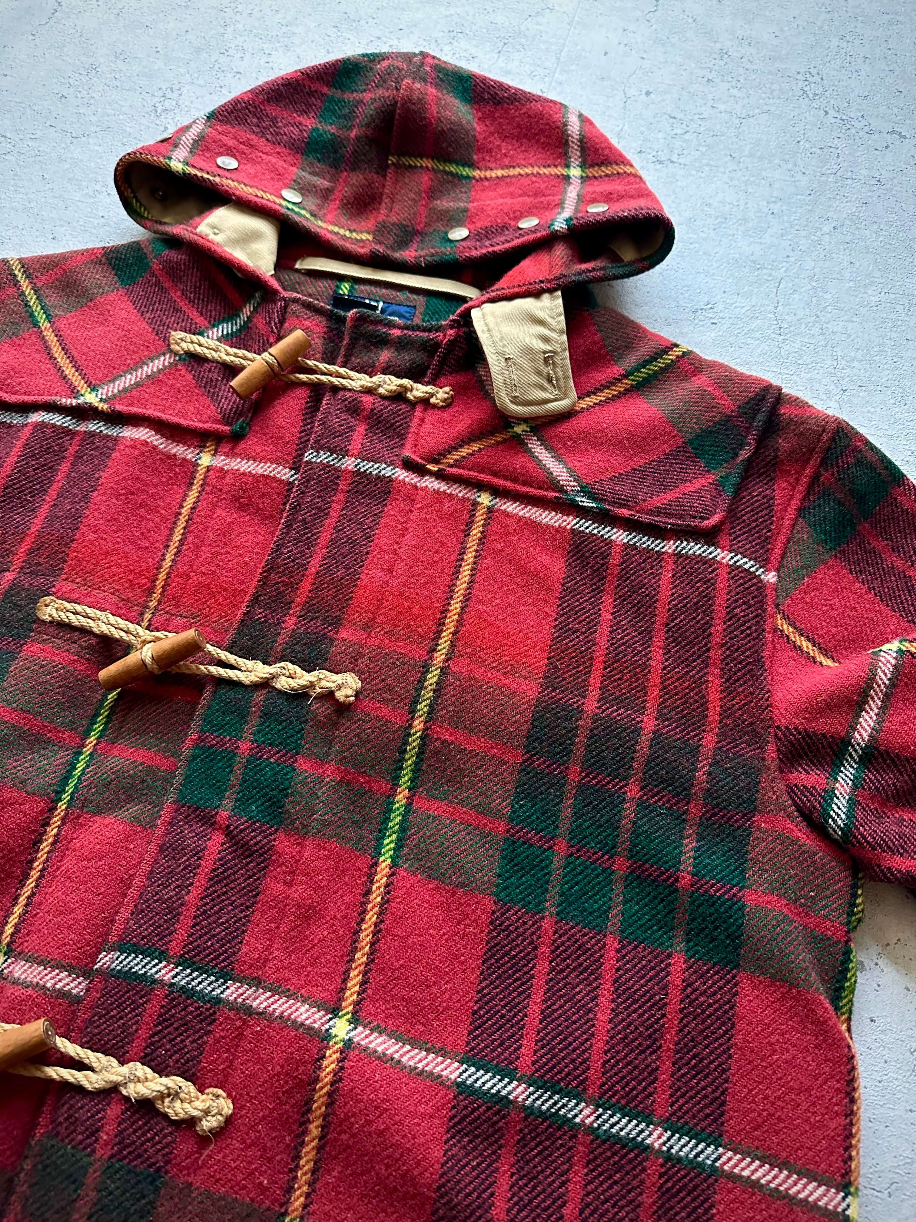 Ralph Lauren タータンチェック ダッフルコート 80s-90s USA製 “ RALPH LAUREN ” TARTAN PLAID LONG DUFFLE COAT