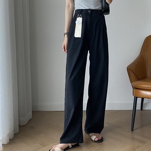 ワンタック ワイドレッグパンツ レディース パンツ ボトムス Gパン ストレートパンツ デニムパンツ ワイド ストレート ロング ファスナー ポケット ハイウエスト デニム シンプル カジュアル 上品 おしゃれ こなれ感 ボーイッシュ ベーシック リラクシー 無地 春 夏 ママ 女の子 学校 通学 部活 デート お出かけ アウトドア キャンプ リゾート 旅行 ビーチ 公園 女子会 休日 ライブ カフェ フェス 韓国 オルチャン コーデ 体型カバー 脚長 普段使い 着回し S M L XL 黒 ブラック