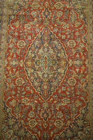 1929-Vintage Persian Kashan rug