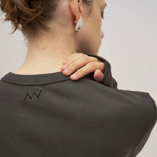 【 YENN 】COTTON RIB LONG TEE