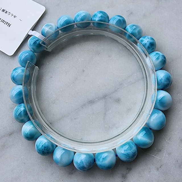 【SE665《1点物》】極上ラリマー　天然石　約8.4〜8.5mm　内径約16cm