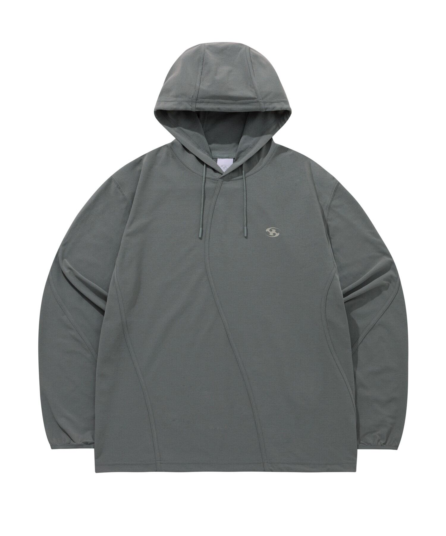 SAN SAN GEAR] 23FW LONG SLEEVES HOODIE KHAKI 正規品 韓国ブランド