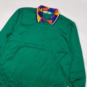 GREEN CLUBS グリーンクラブ 長袖 ポロニット セーター 11/グリーン レディース 薄手