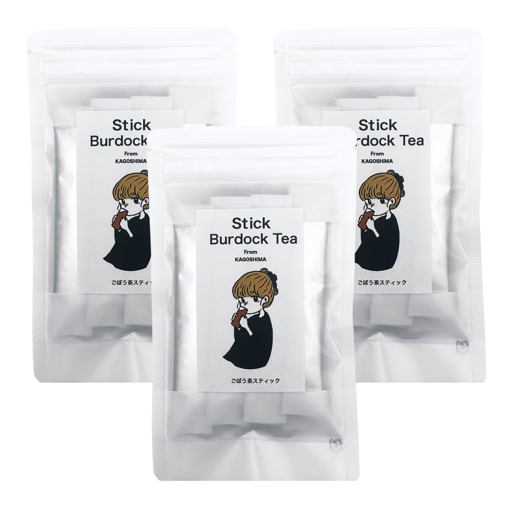 Stick Burdock Tea|ごぼう茶スティック 【3袋 】(スティックタイプ10本入×3袋) 国産 鹿児島 用途 悩み 健康志向 自然食品 素材本来 女性 高齢者 子ども 安心 安全