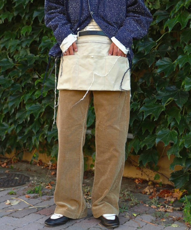 MATSUFUJI /M263-1402B / BOOT CUT CORDROY TROUSERS(BEIGE)