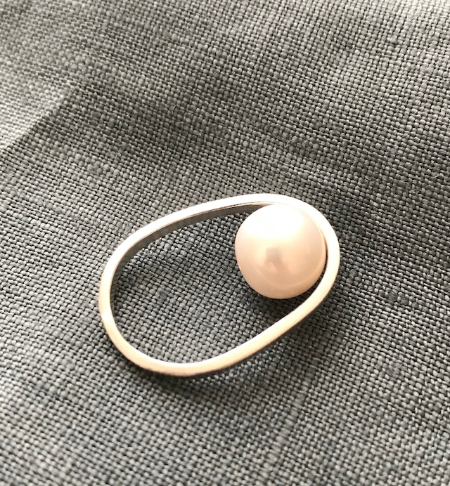 pearl ring （PeR-3） brass 9.10号  S-9.5/9.4