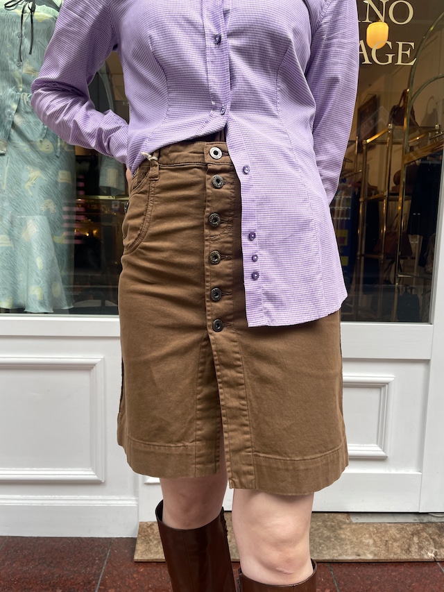 DOLCE&GABBANA / vintage corduroy design skirt.