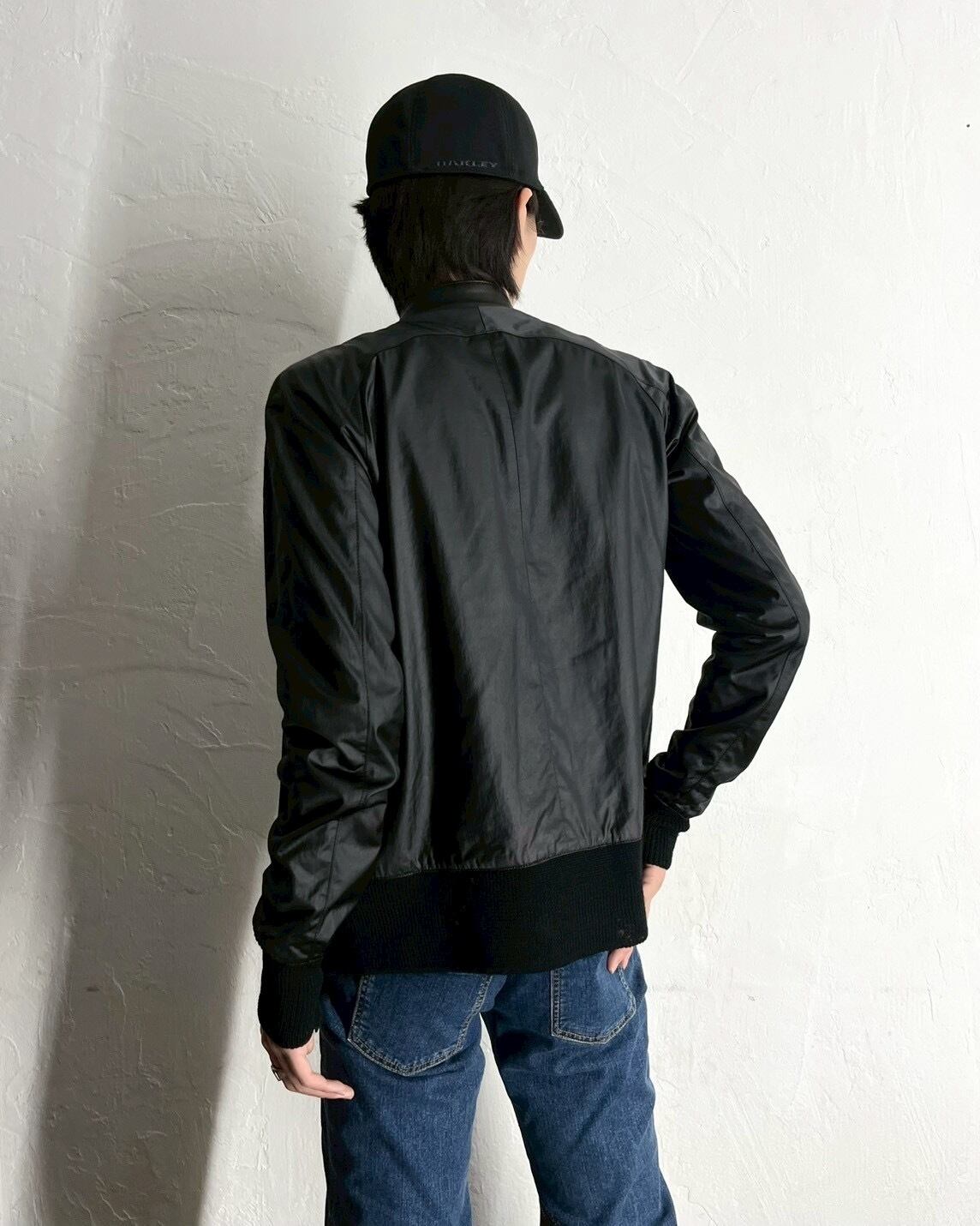 The Viridi-anne Leather×Nylon Switching Jacket | VOLAR