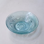 ブルーガラスのお皿