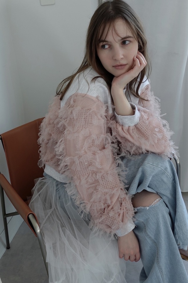 （original）フリンジチュールトップス