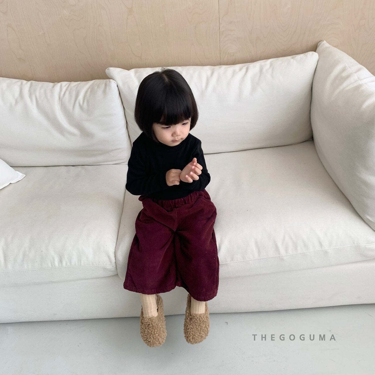 【取寄】THE GOGUMA ふんわり無地タートルネックTシャツ｜冬服｜韓国子供服