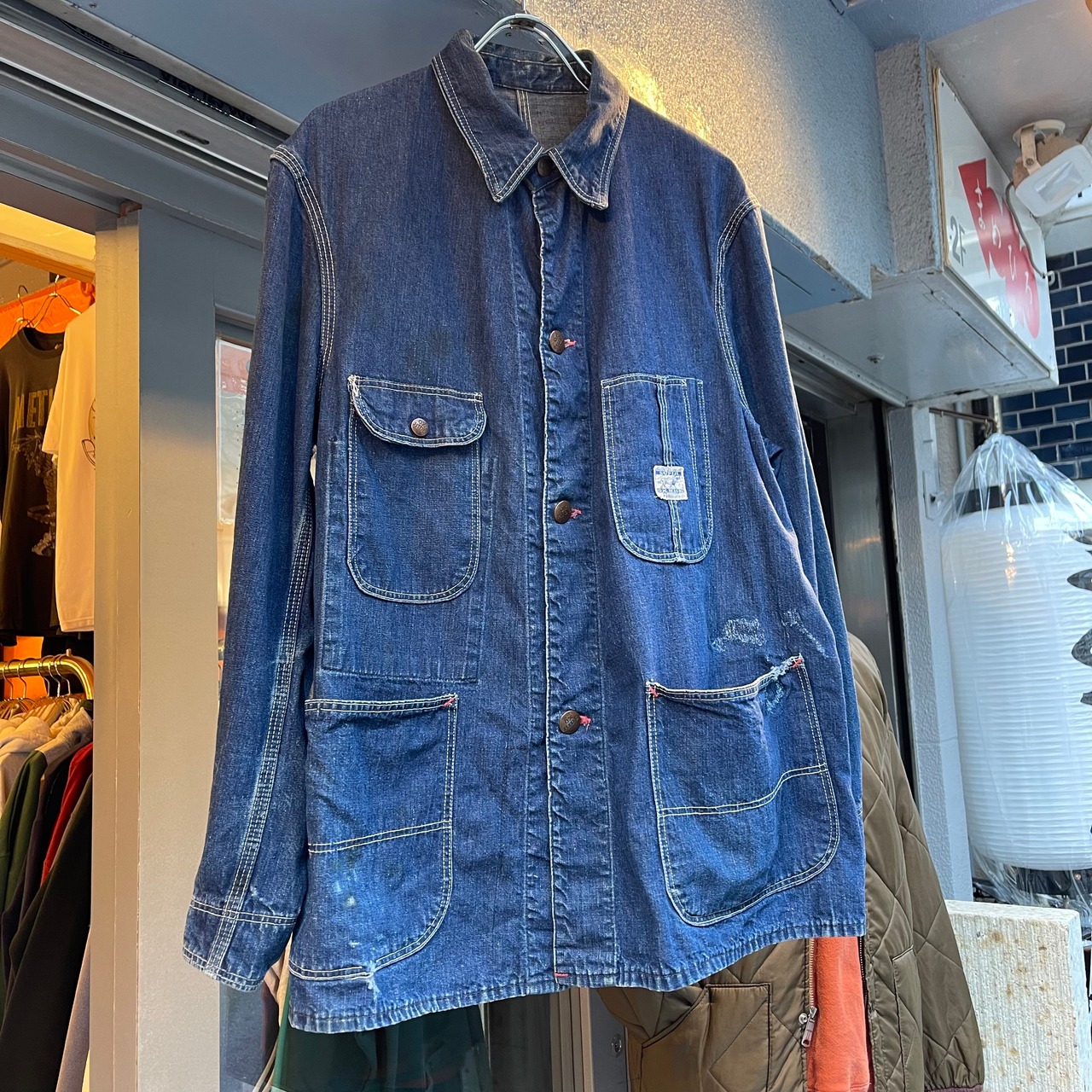 40s SUPER OX HIDE Denim Coverall | VOSTOK