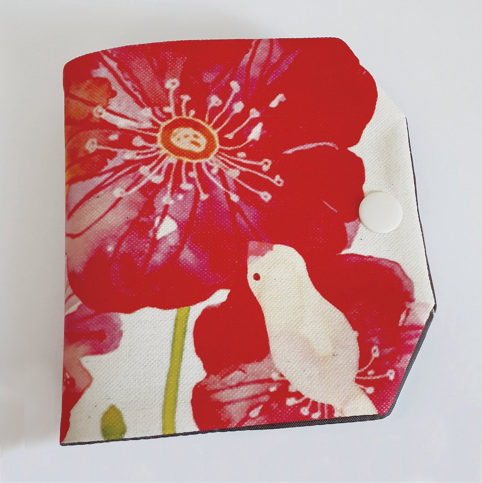 TORINOS 　仮置きマスクケース　水彩　文鳥　撥水加工　ハンドメイド　つばめ　鳥　インコ　オウム　鳥