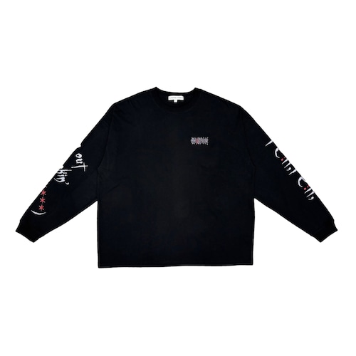 GINRHYMES/"FE!N" LONG SLEEVES TEE/BLACK GINRHYMES/"FE!N" LONG SLEEVES TEE/BLACK