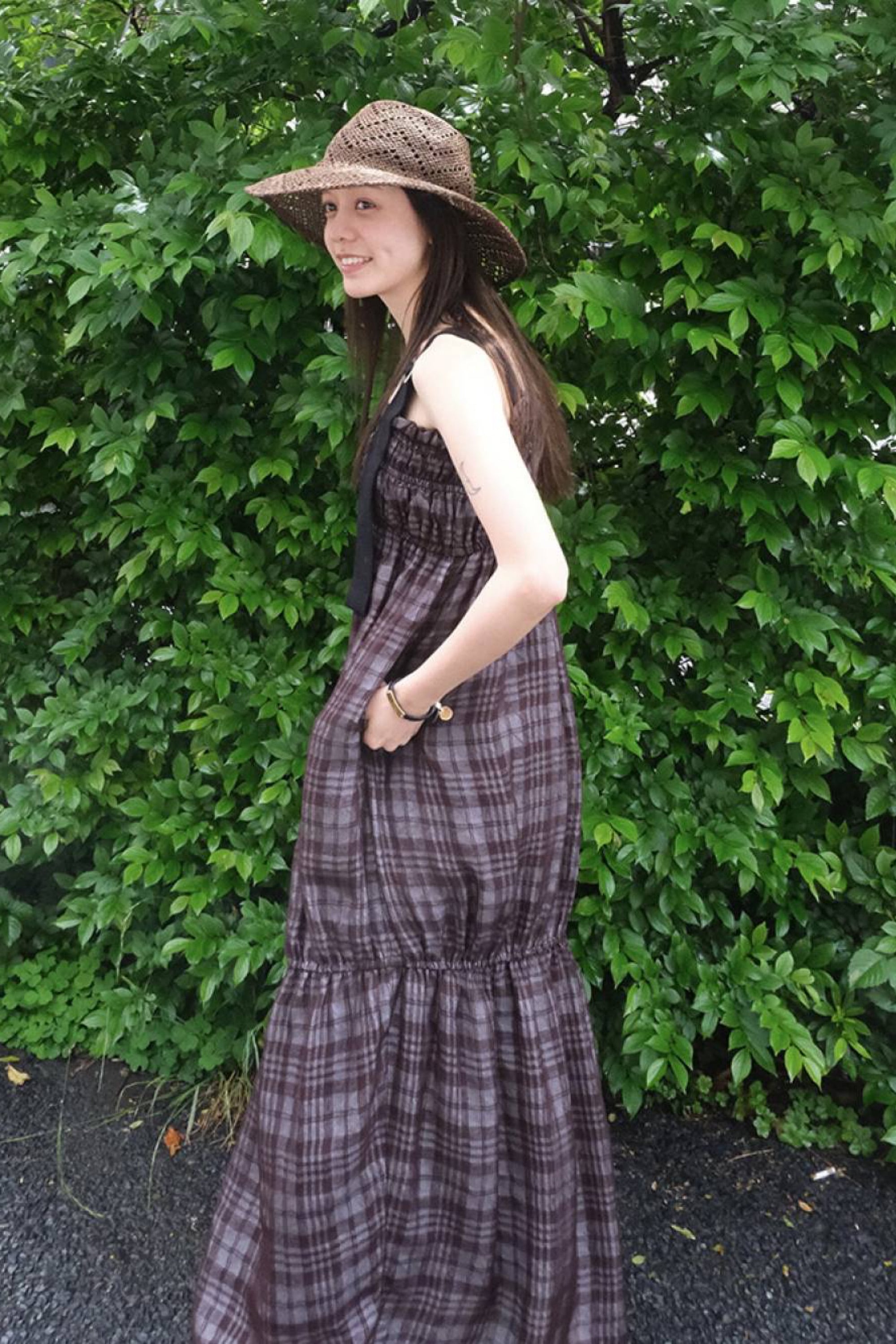 TODAYFUL Check Jacquard Dress チェックジャガードドレス Choco