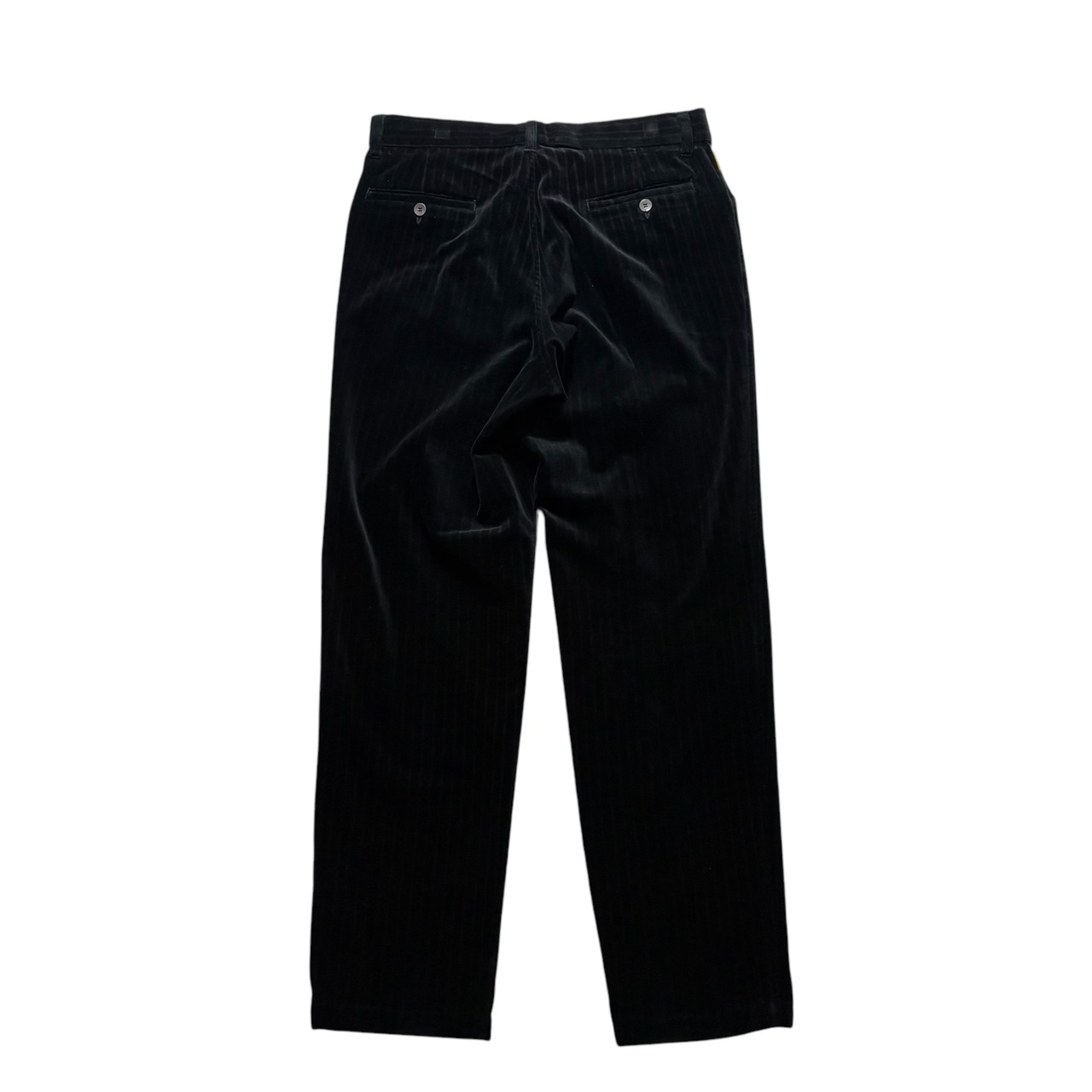 vintage ARMANI JEANS stripe print velvet pants