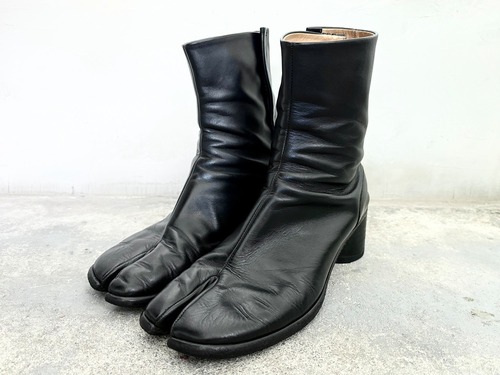 Maison Margiela TABI BOOTS 6CM BLACK MADE IN ITALY