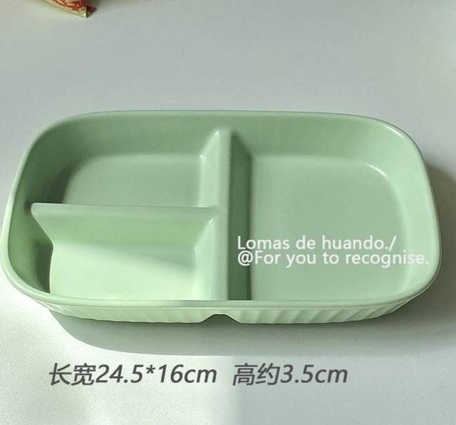【お取り寄せ】★4色★ 韓国風 定量皿 ins 陶器 食器 お皿