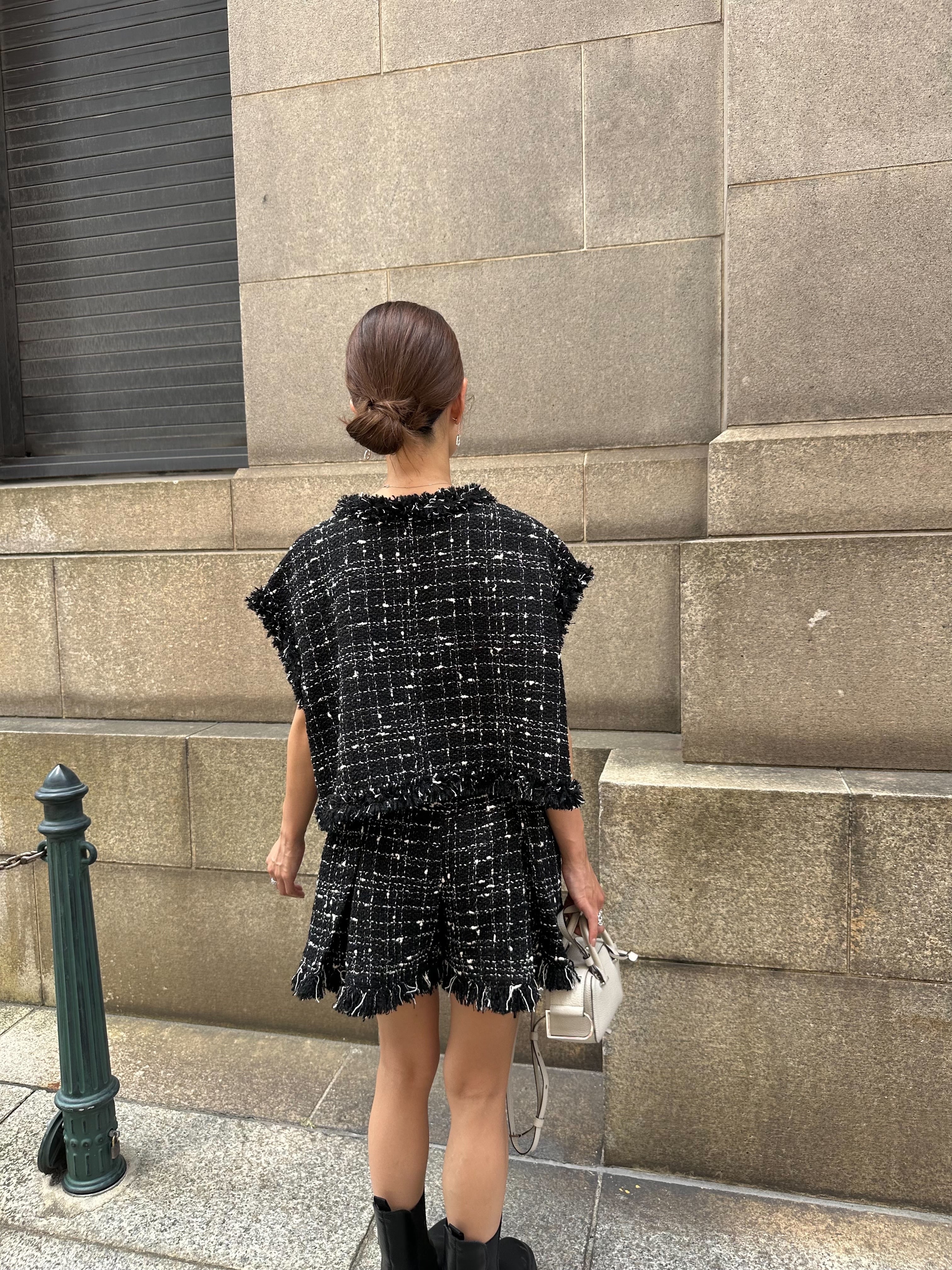 【sakura.y様限定】HYEON ヘヨン　ツイードジレ　BLACK HYEON (ヘヨン) official online store