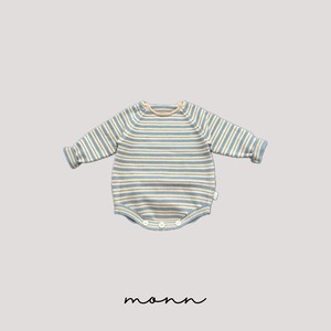 【一部即納】ボーダーニットロンパース