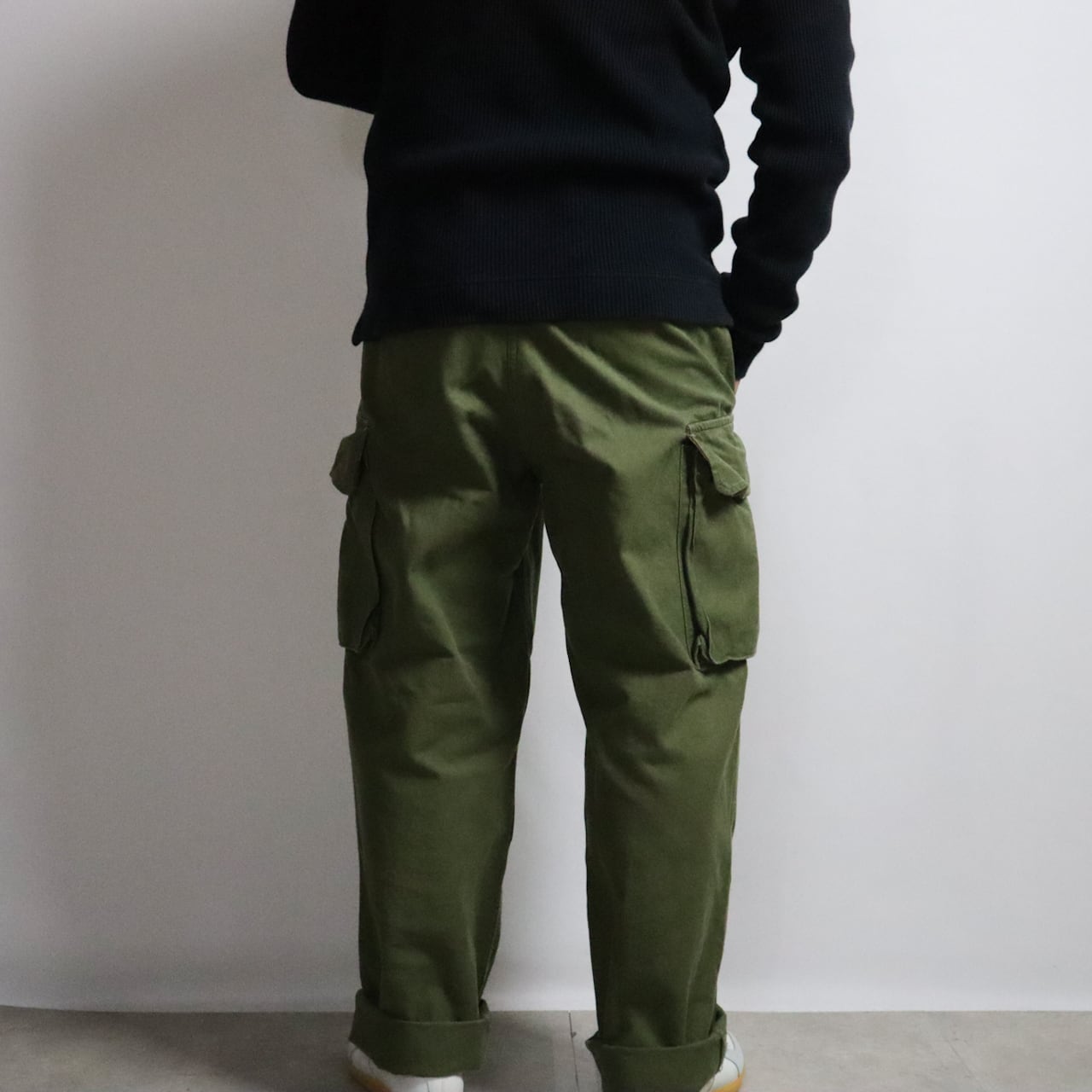 50's FRENCH ARMY M-47 TROUSERS SIZE33 前期 M47 カーゴ