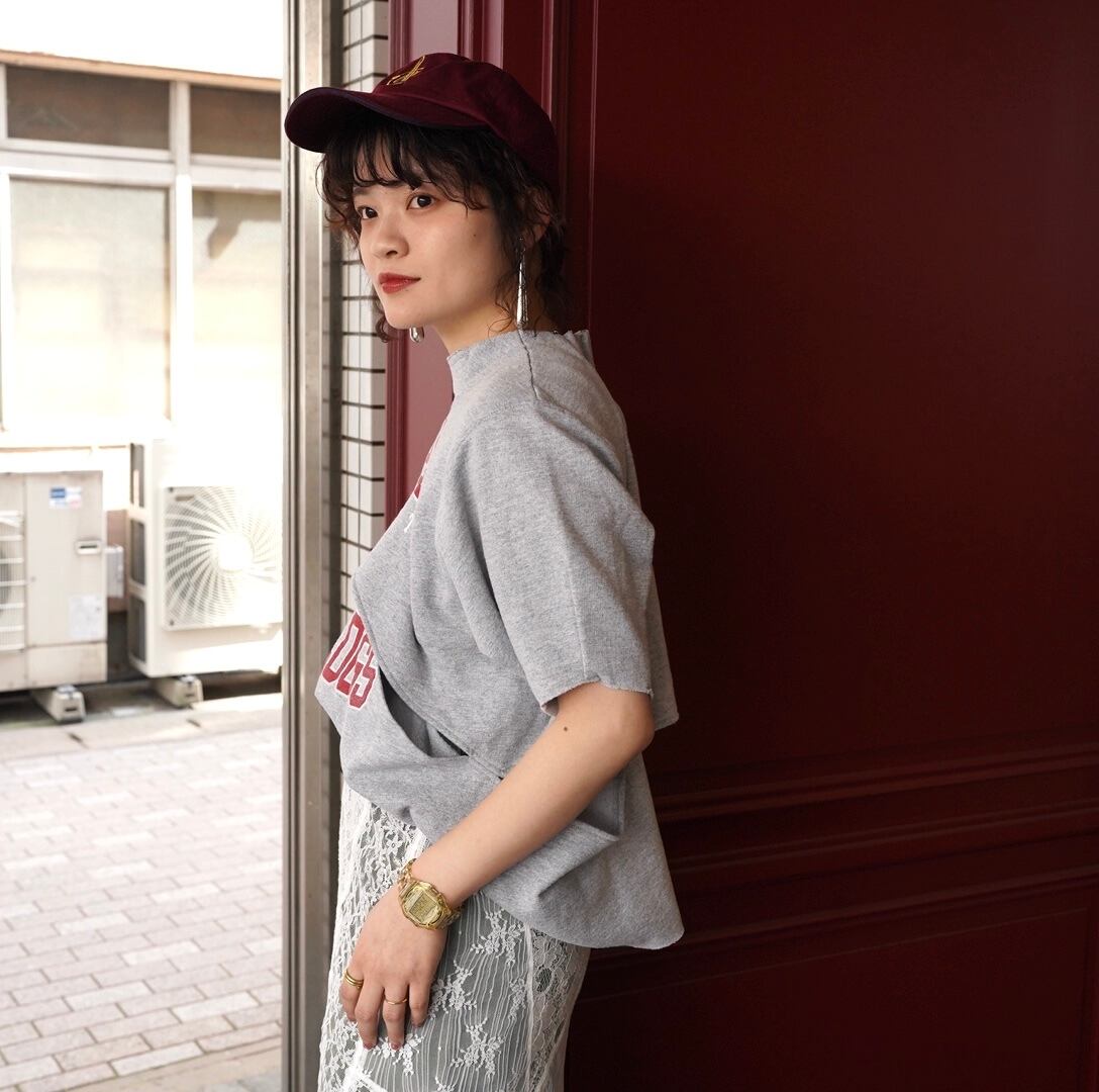 77circa再構築スウェット ナナナナサーカ 希少】77circa 再構築ハーフジップスウェット circa make wide