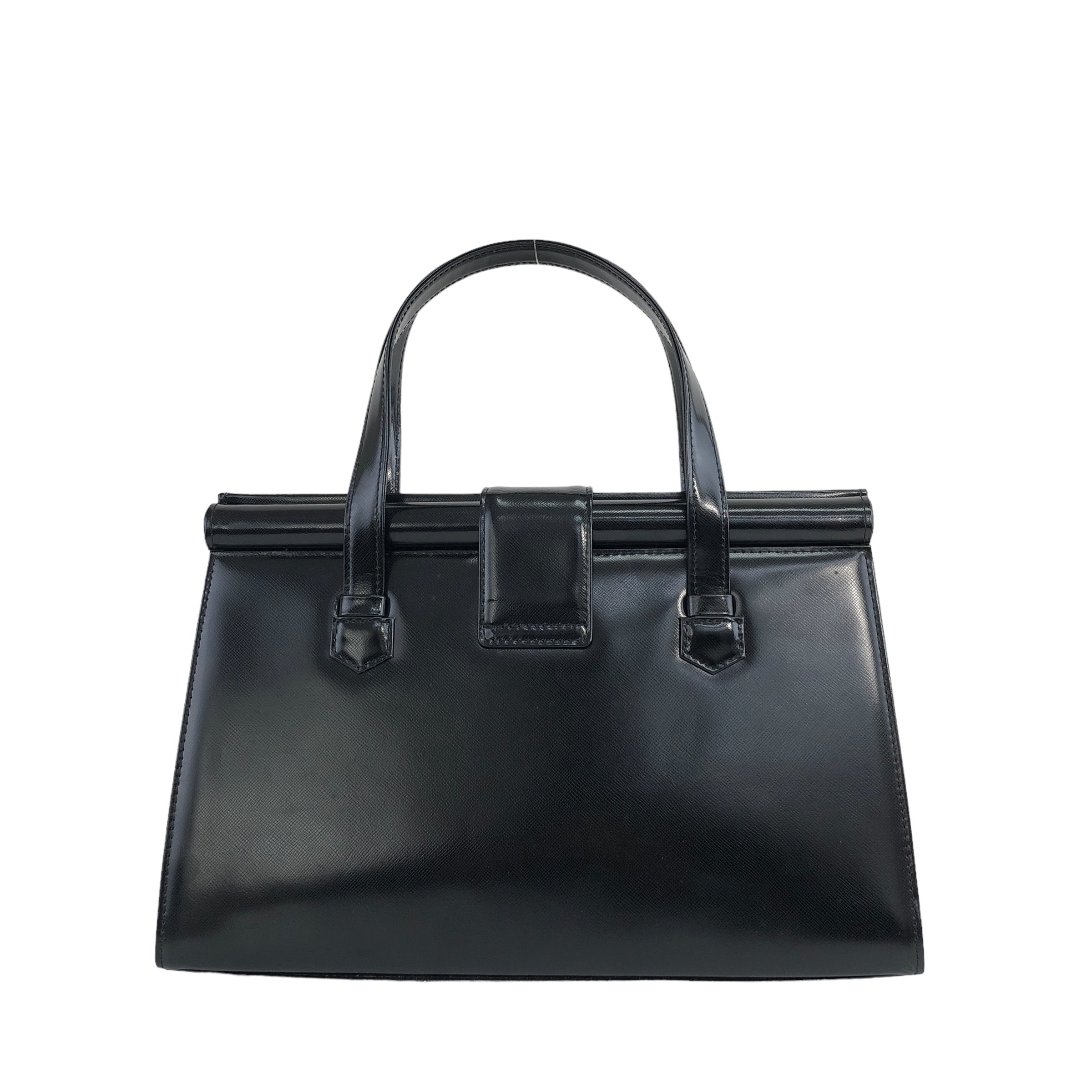 Yves Saint Laurent イヴ・サンローラン YSLロゴ レザー ハンドバッグ