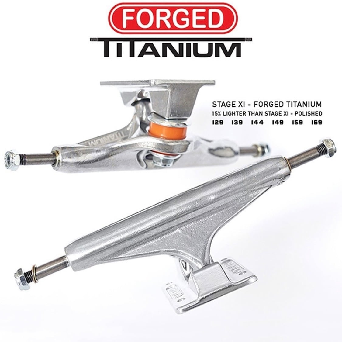 Independent trucks / stage 11 / FORGED TITANIUM / silver / 149