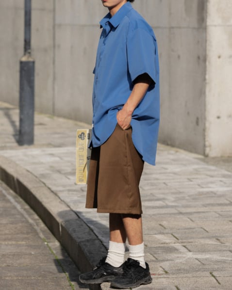 Oversized Button-Down Short Sleeve Shirt x01382 | XPOSE