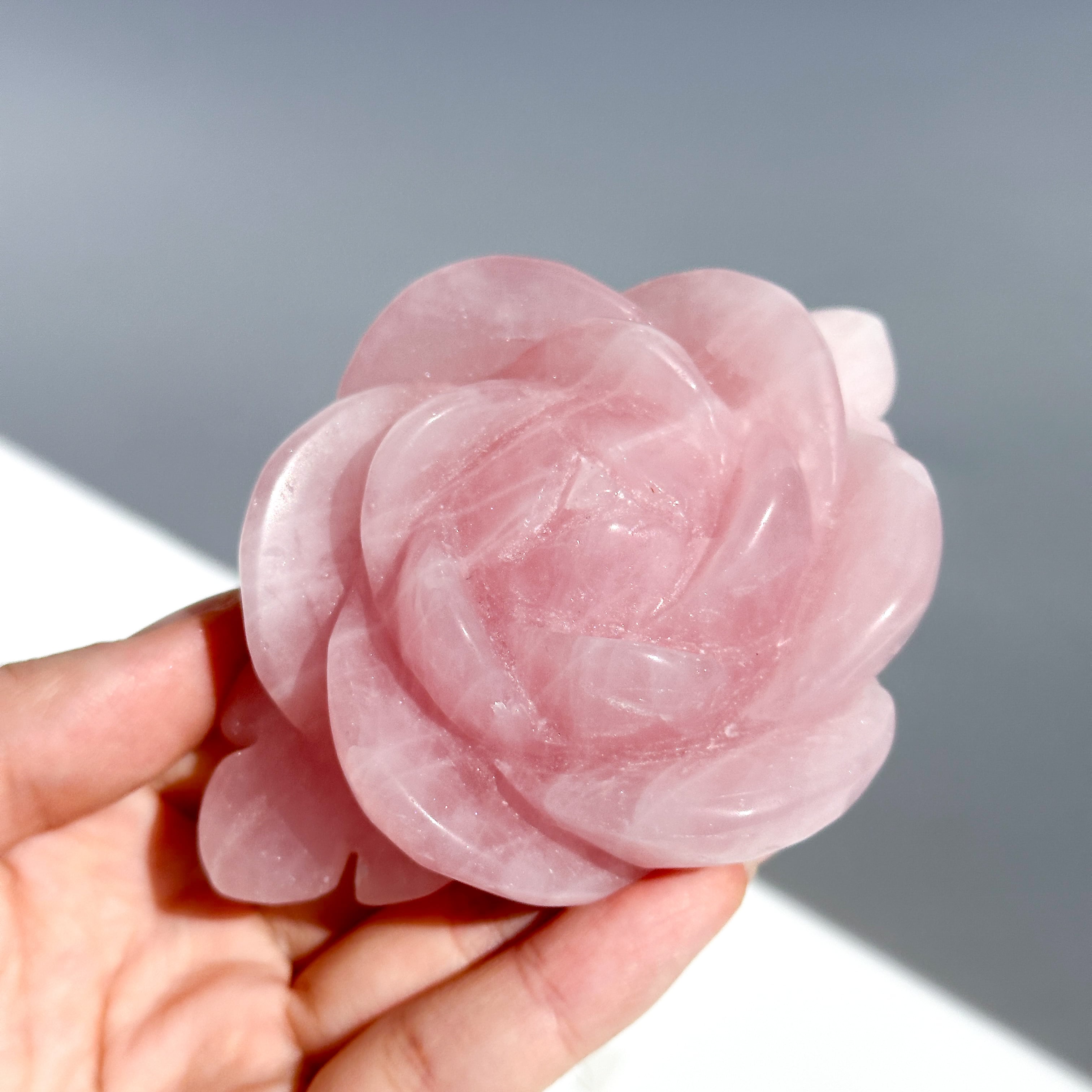 Big ローズクォーツ バラ 02◇ Rose Quartz ◇天然石・鉱物