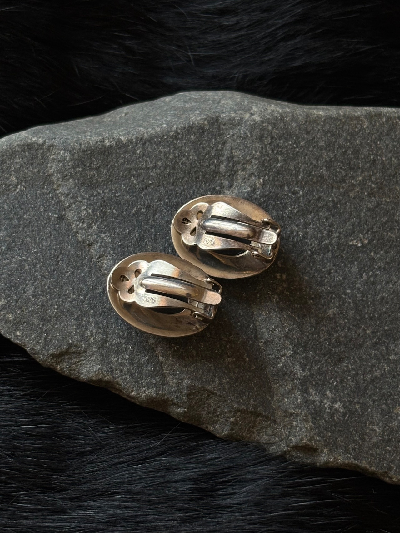 Silver 925 earring oval-5-5